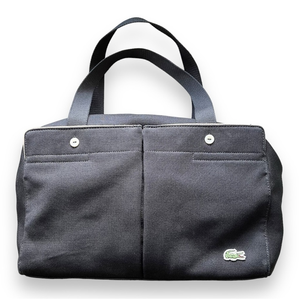 Vintage Lacoste Black Mini Tote Shoulder Bag EUC - Picture 2 of 14
